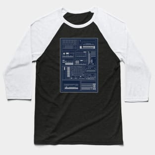 Drum Machine Synthesizer Collection for Electronic Musician Baseball T-Shirt